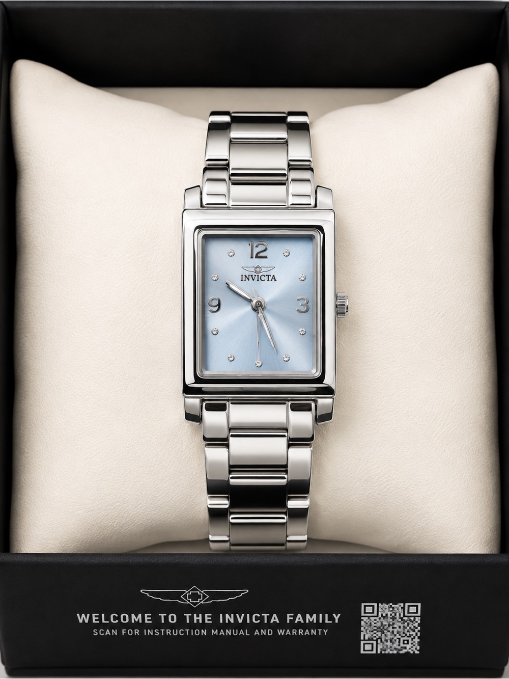Invicta Women's Silver Bracelet Watch with Light Blue Dial Model 70243